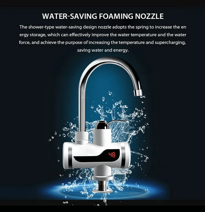 Instant Hot Water Tap Electric Geyser for Bathroom or Kitchen Basin - Armaa Store Pk
