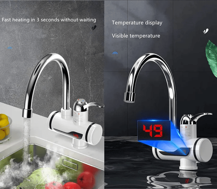 Instant Hot Water Tap Electric Geyser for Bathroom or Kitchen Basin - Armaa Store Pk