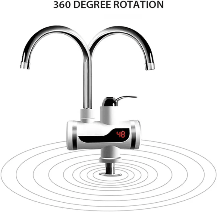 Instant Hot Water Tap Electric Geyser for Bathroom or Kitchen Basin - Armaa Store Pk