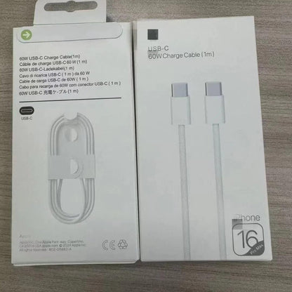 iPhone 16 Pro Max 60W USB-C Charging Cable (1m) - Fast Charge & Sync - Armaa Store Pk