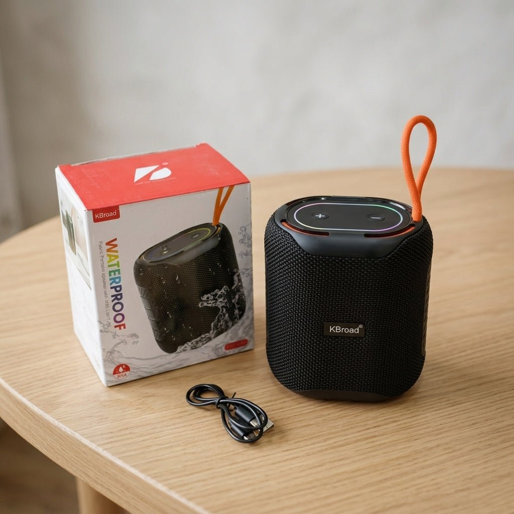 KBroad Waterproof Bluetooth Speaker with RGB Lights - Armaa Store Pk