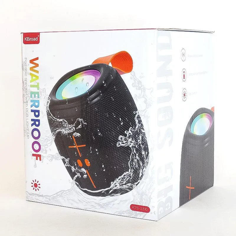 KBroad Waterproof Portable Bluetooth Speaker with RGB Lights - KTS-2310 - Armaa Store Pk