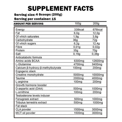 Kevin Levrone Gold Lean Mass 6Kg - Armaa Store Pk