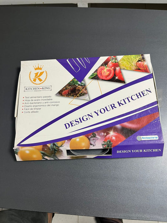 Kitchen King 6-Piece Kitchen Knife Set - KK19-5LN (Purple) - Armaa Store Pk