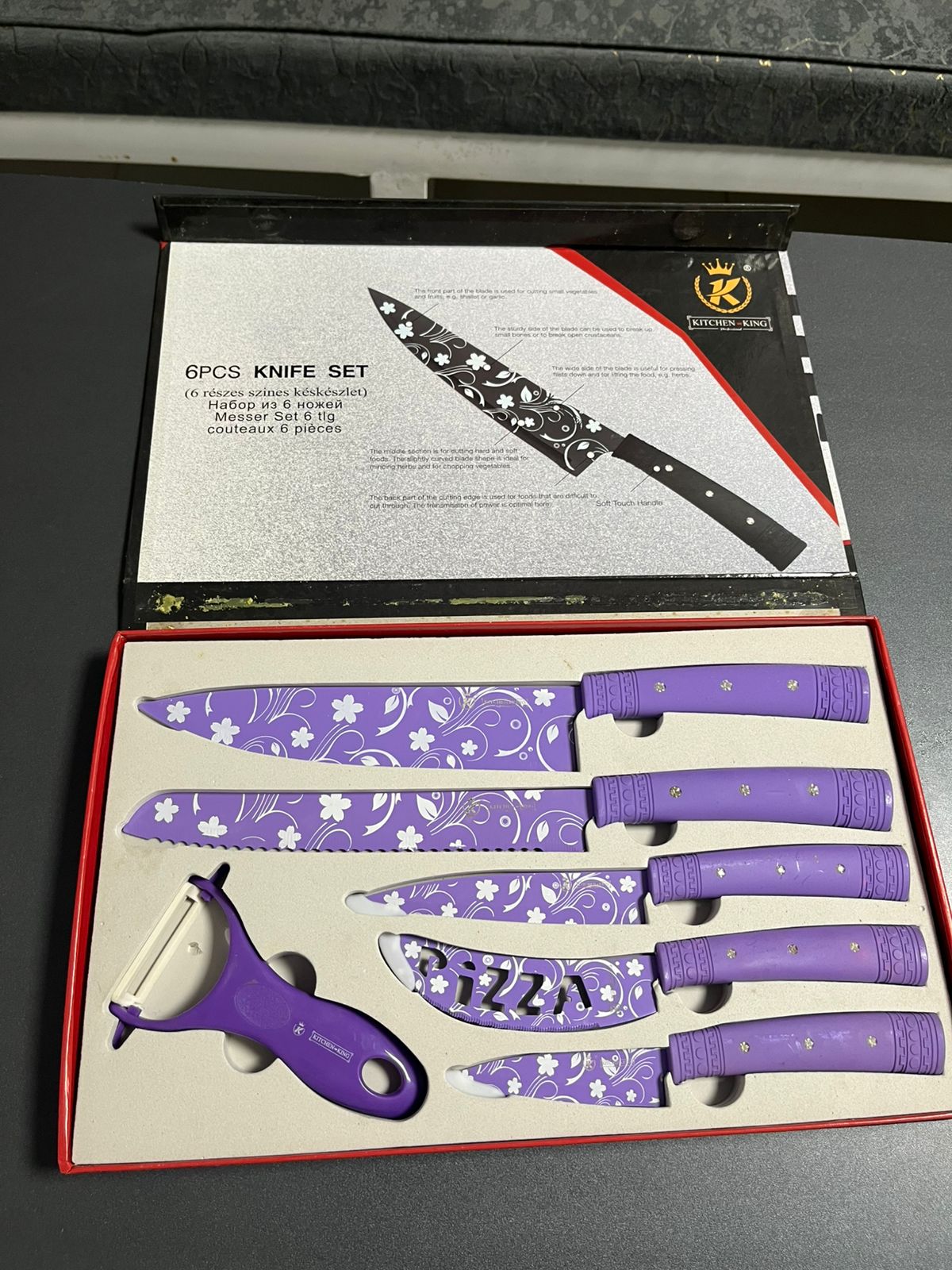 Kitchen King 6-Piece Knife Set - KK21-COL6 - Armaa Store Pk
