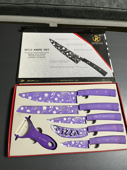Kitchen King 6-Piece Knife Set - KK21-COL6 - Armaa Store Pk