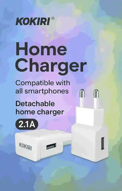 KOKIRI Mobile Adapter 2.1 A - Fast USB Charger (Single Port) - Armaa Store Pk