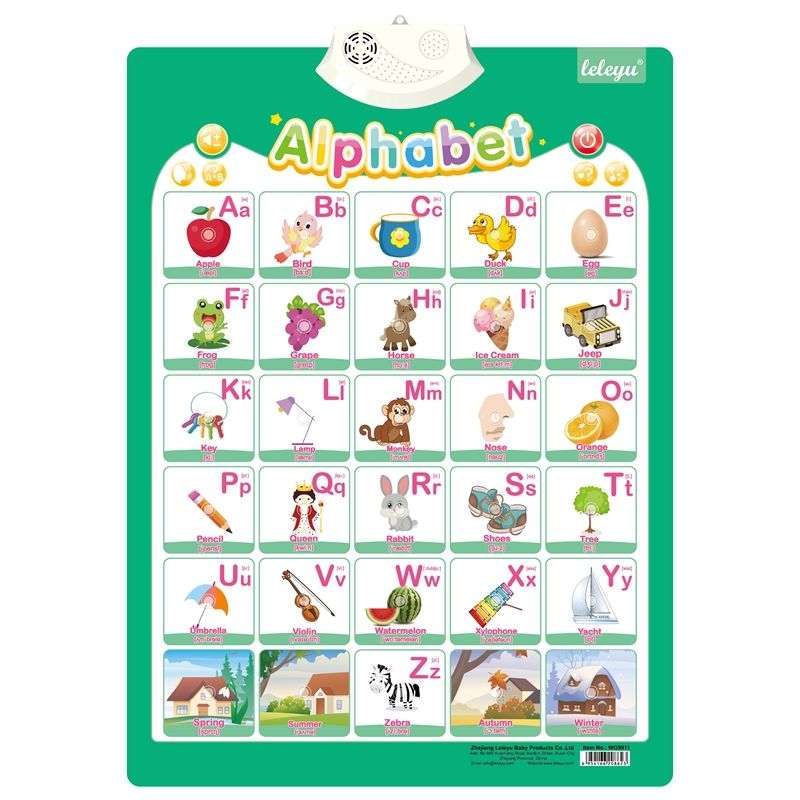 Learning Alphabet Talking Poster for Kids - Interactive Educational Chart - Armaa Store Pk