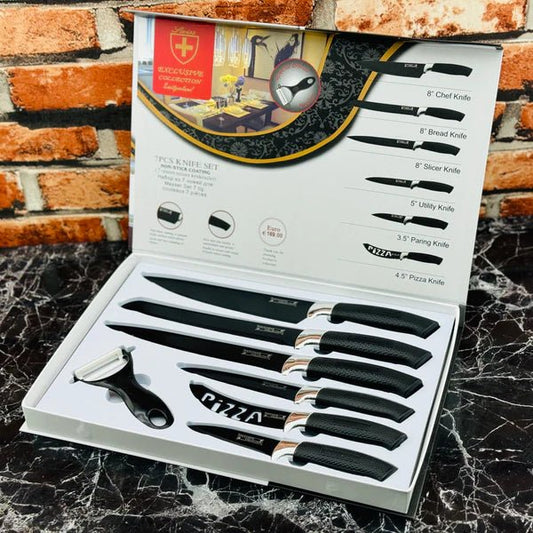 Lwiss 7pcs Non-Stick Coating Knife Set - Armaa Store Pk