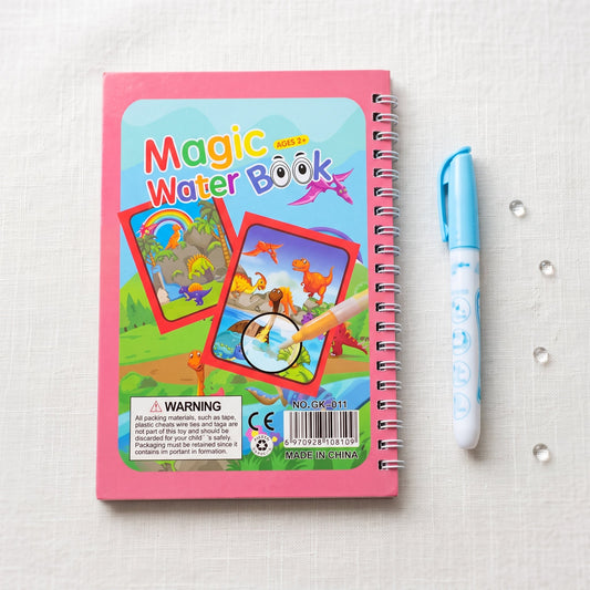 Magic Water Coloring Book for Kids – Reusable Water Painting Book with Magic Pen 5 Pieces Set - Armaa Store Pk