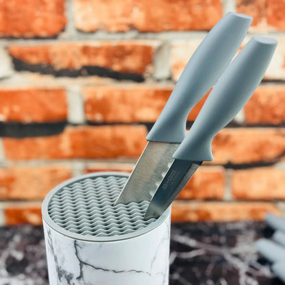 Marble Knife Block Set 8pcs AR+Cook - Armaa Store Pk