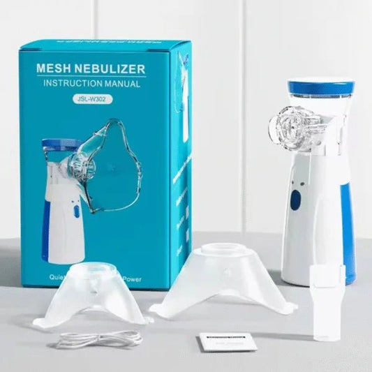 Mesh Nebulizer Machine JSL-W302 with Masks & Mini Inhaler for Kids & Adults - Armaa Store Pk