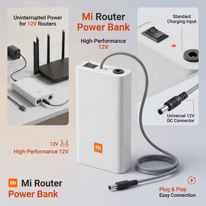 Mi Router Power Bank 12V – Uninterrupted Power Backup for WiFi Routers - Armaa Store Pk