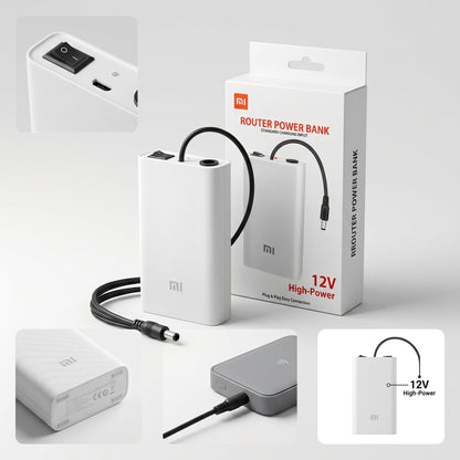 Mi Router Power Bank 12V – Uninterrupted Power Backup for WiFi Routers - Armaa Store Pk