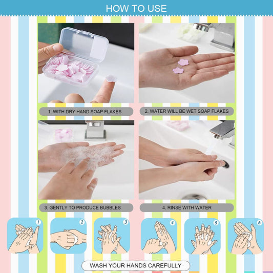 Mini Paper Soap - Set Of 6 Plastic Bottle - Armaa Store Pk