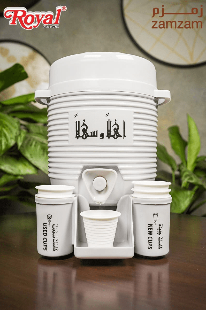 Mini Zamzam Dispenser 2L with 50ml ZamZam water Bottle - Armaa Store Pk