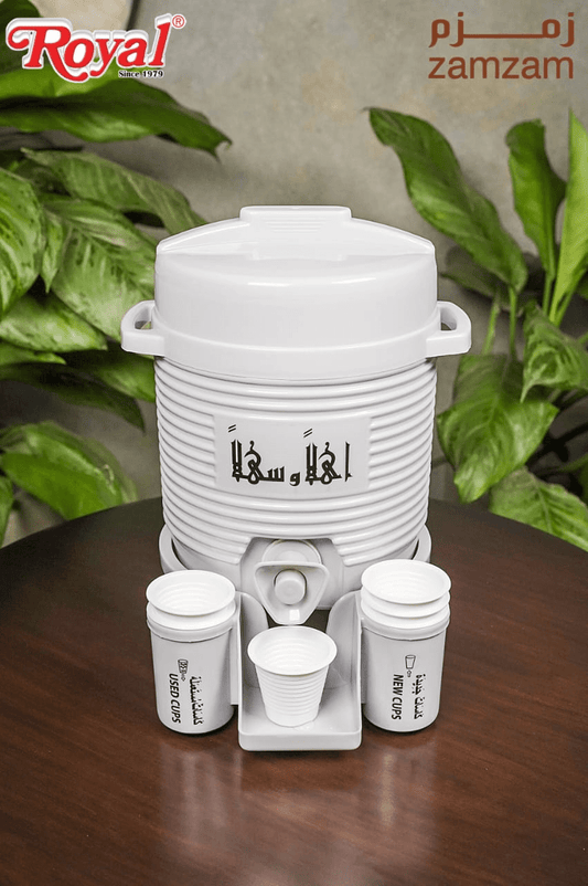Mini Zamzam Dispenser 2L with 50ml ZamZam water Bottle - Armaa Store Pk