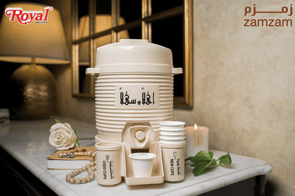 Mini Zamzam Dispenser 2L with 50ml ZamZam water Bottle - Armaa Store Pk