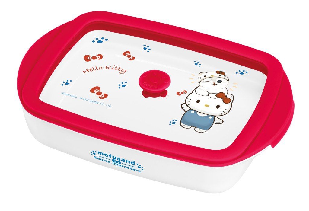 Mofusand x Sanrio Hello Kitty Bento Glass Lunch Box - Airtight Food Container (7-11 Edition) - Armaa Store Pk