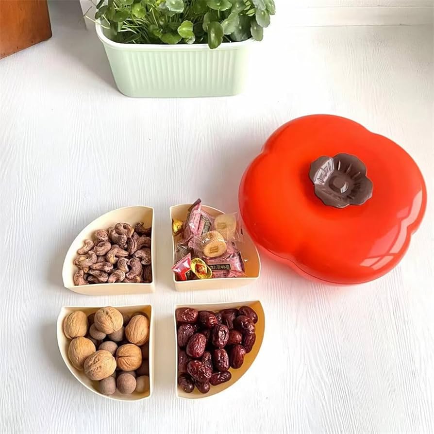 Multifunctional Dried Fruit Plate Serving Tray Food Storage Box Nuts Plate Platter - Armaa Store Pk