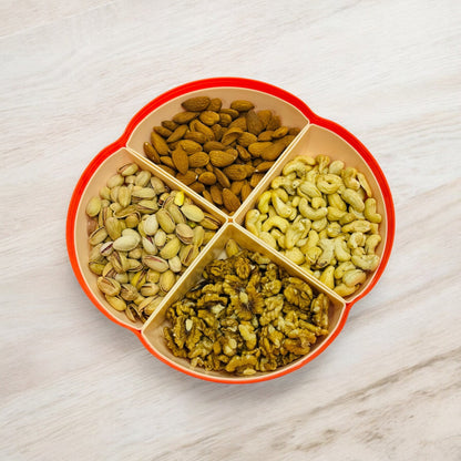 Multifunctional Dried Fruit Plate Serving Tray Food Storage Box Nuts Plate Platter - Armaa Store Pk