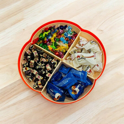 Multifunctional Dried Fruit Plate Serving Tray Food Storage Box Nuts Plate Platter - Armaa Store Pk