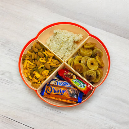 Multifunctional Dried Fruit Plate Serving Tray Food Storage Box Nuts Plate Platter - Armaa Store Pk