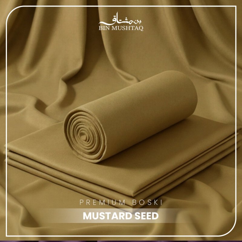 Mustard Seed - Imperial Original Unstitched Boski - Bin Mushtaq