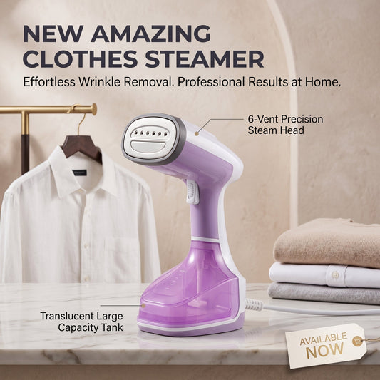 New Amazing Clothes Steamer | Handheld Garment Steamer - Armaa Store Pk