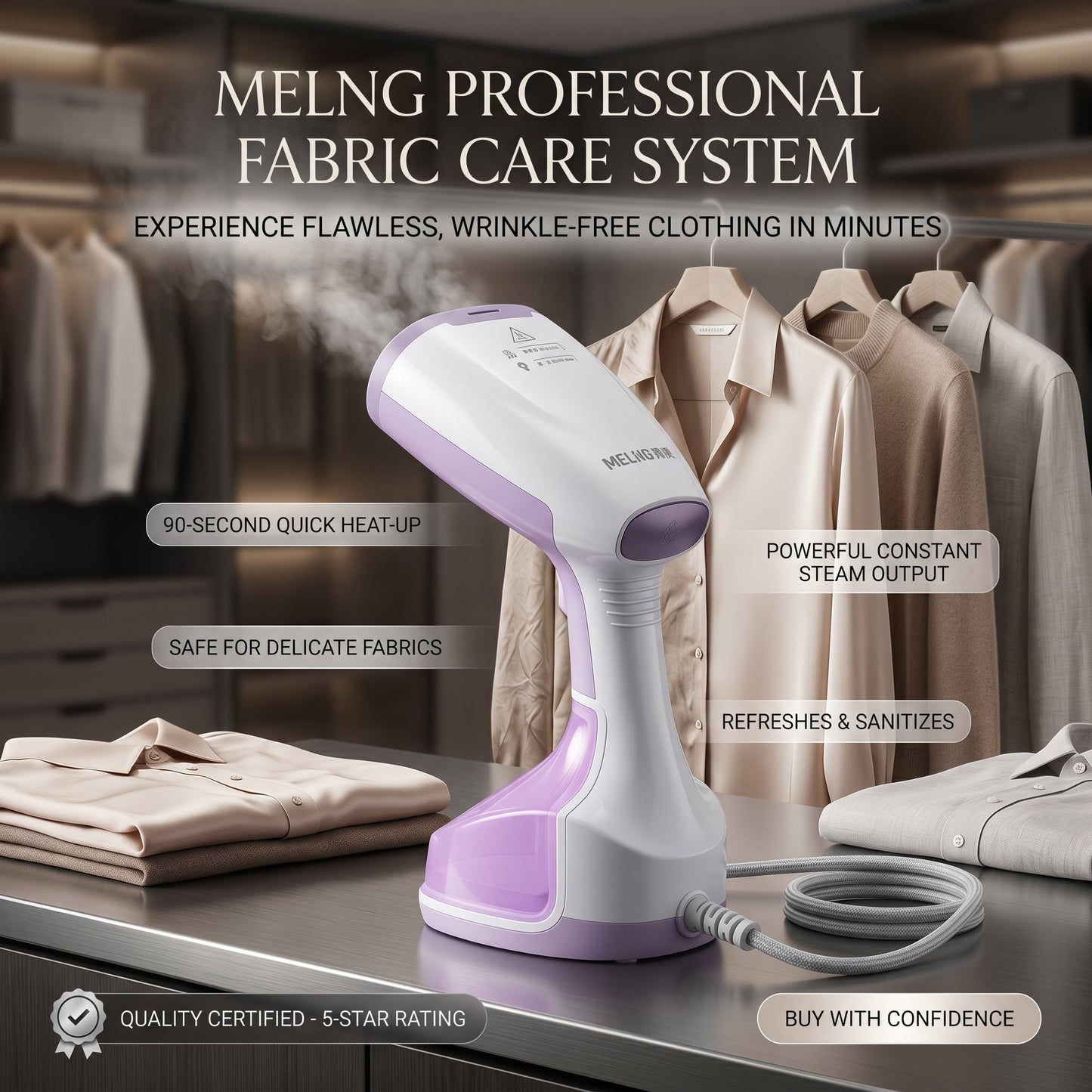 New Amazing Clothes Steamer | Handheld Garment Steamer - Armaa Store Pk