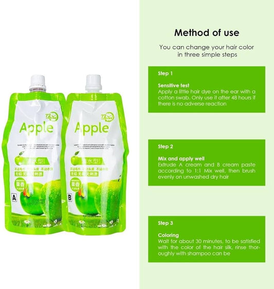Original Apple Hair Color 96 | Ammonia-Free (2x 500ml) - Armaa Store Pk