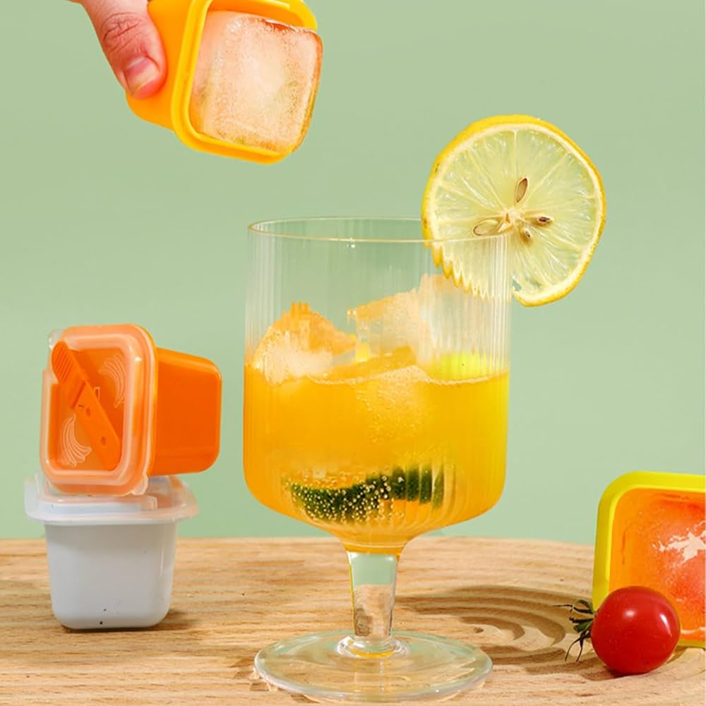Pack of 12 Ice Lolly Moulds, Food Grade Ice Tray, Ice Pop Maker - Armaa Store Pk