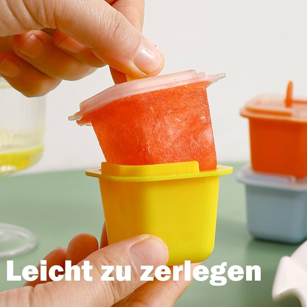 Pack of 12 Ice Lolly Moulds, Food Grade Ice Tray, Ice Pop Maker - Armaa Store Pk