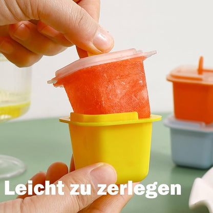 Pack of 12 Ice Lolly Moulds, Food Grade Ice Tray, Ice Pop Maker - Armaa Store Pk