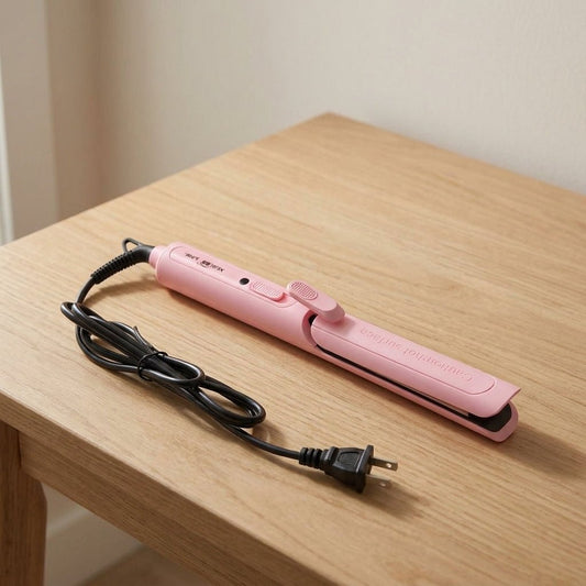 Pink Hair Straightener Portable Electric Hair Straightening Iron - Armaa Store Pk