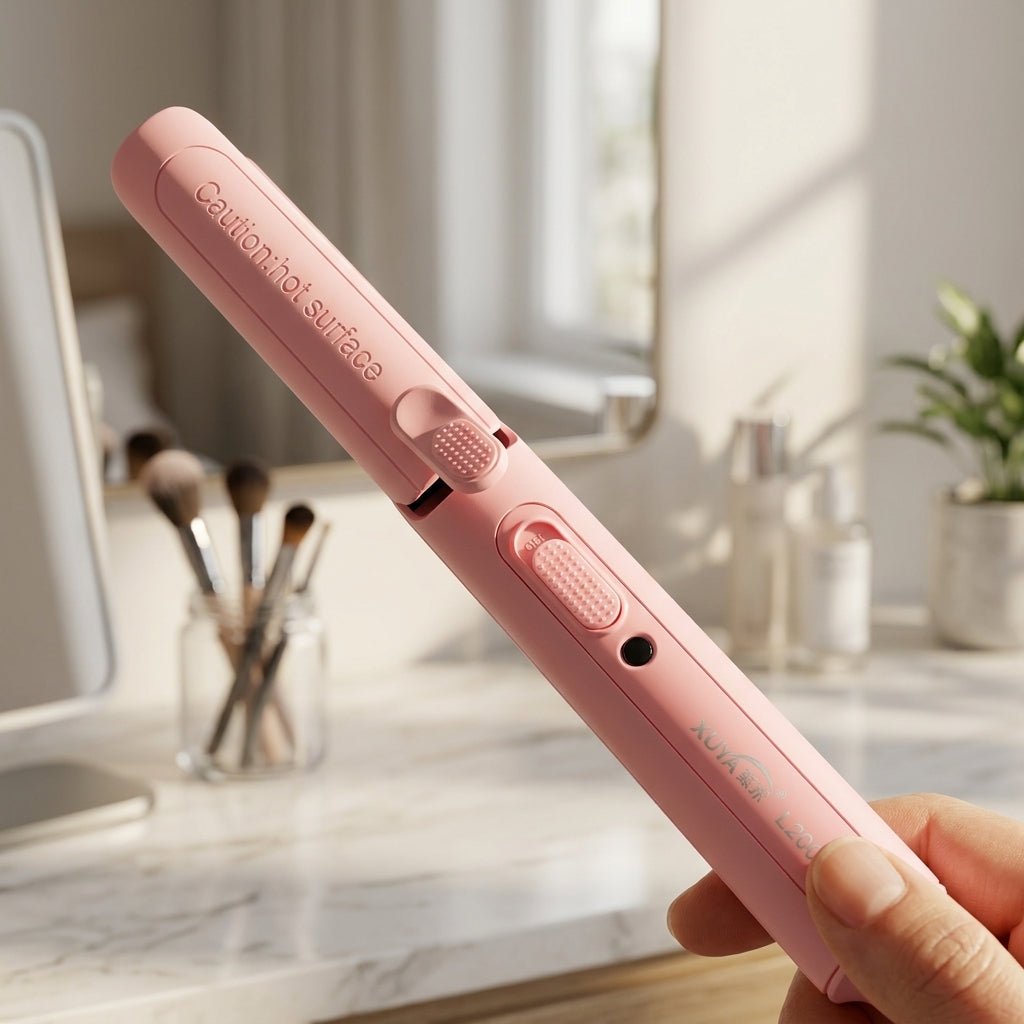 Pink Hair Straightener Portable Electric Hair Straightening Iron - Armaa Store Pk