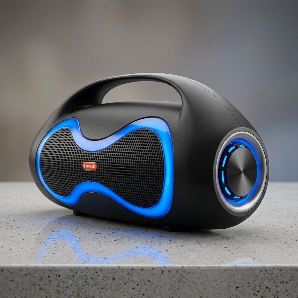 Portable Wireless Bluetooth Speaker with Microphone | Powerful Party Speaker with RGB Lights - Armaa Store Pk