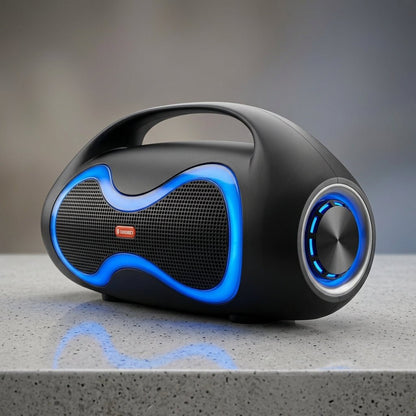 Portable Wireless Bluetooth Speaker with Microphone | Powerful Party Speaker with RGB Lights - Armaa Store Pk