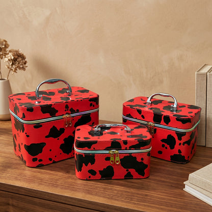 Premium 3-Piece Cosmetic Storage Box Set – Stylish Makeup & Skincare Organizer - Armaa Store Pk