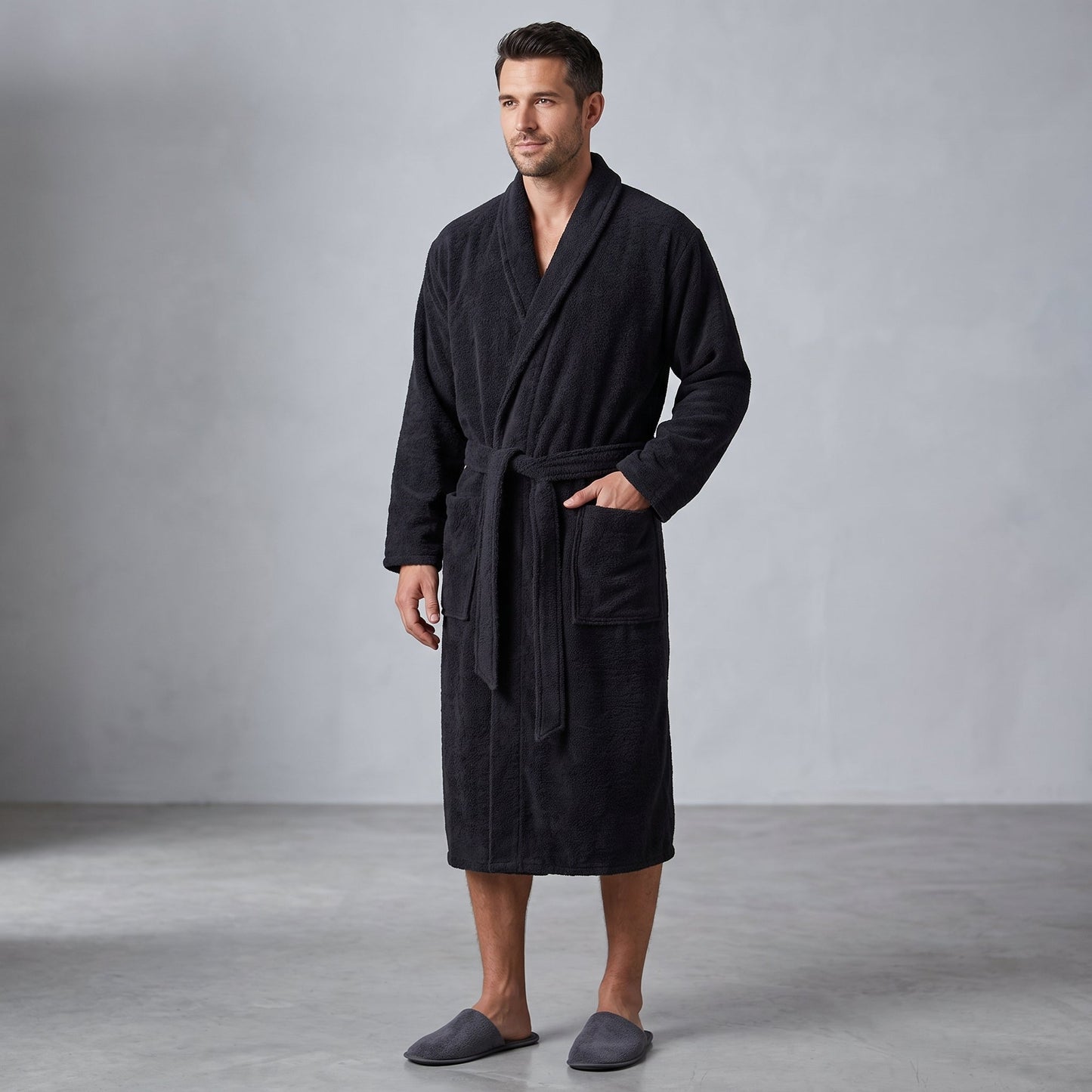 Premium Ultra Soft Coral Fleece Bathrobe | Plush Warm Spa Robe for Men & Women - Armaa Store Pk