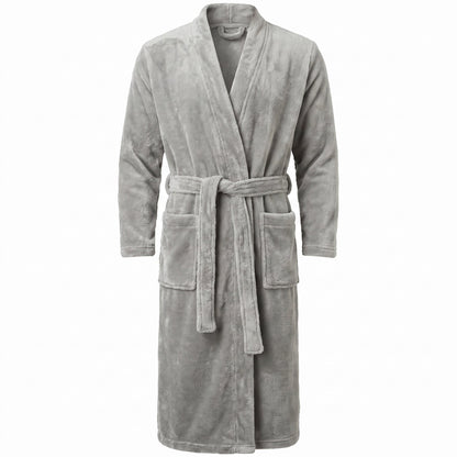 Premium Ultra Soft Coral Fleece Bathrobe | Plush Warm Spa Robe for Men & Women - Armaa Store Pk