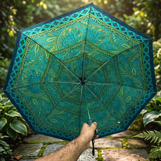 Premium Windproof Folding Umbrella – UV Protection, Waterproof & Automatic Open Travel Umbrella - Armaa Store Pk