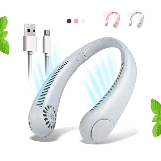Rechargeable and Portable Vaneless Neck Fan - Super Cooling Strong Fan 360° - Armaa Store Pk