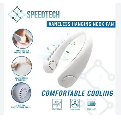 Rechargeable and Portable Vaneless Neck Fan - Super Cooling Strong Fan 360° - Armaa Store Pk