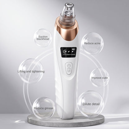 Rechargeable Blackhead Remover Vacuum – 5-Level Pore Cleaner with 4 Suction Heads - Armaa Store Pk