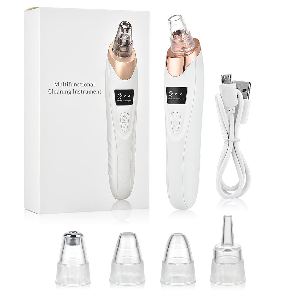 Rechargeable Blackhead Remover Vacuum – 5-Level Pore Cleaner with 4 Suction Heads - Armaa Store Pk