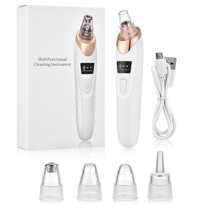 Rechargeable Blackhead Remover Vacuum – 5-Level Pore Cleaner with 4 Suction Heads - Armaa Store Pk