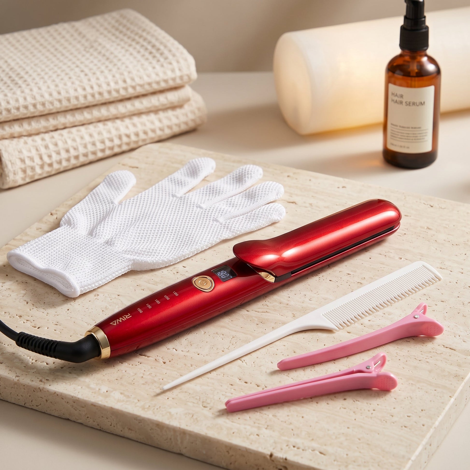 Riwa 2 in 1 Hair Straightener and Curler - RB-8315 (Slim Plate and Ceramic Professional Hair Iron) - Armaa Store Pk