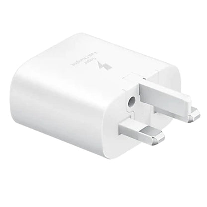 Samsung 3 Pin USB-C Super Fast Charging Adapter (25W) - White - Armaa Store Pk
