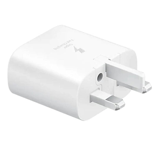 Samsung 3 Pin USB-C Super Fast Charging Adapter (25W) - White - Armaa Store Pk